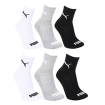 Kit Meia Puma Cano Médio C/6 Pares Feminina Kit Meia Puma Cano Médio C/6 Pares Feminina