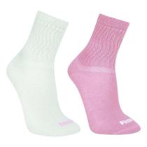Kit Meia Puma Cano Médio Esportiva C/ 2 Pares Feminina Kit Meia Puma Cano Médio Esportiva C/ 2 Pares Feminina