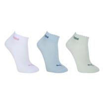Kit Meia Puma Cano Médio Esportiva C/ 3 Pares Feminina Kit Meia Puma Cano Médio Esportiva C/ 3 Pares Feminina