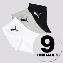 Kit Meia Puma Cano Médio Feminina 9 Pares