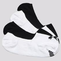 Kit Meia Puma Invisível 4 Pares Feminina Branca e Preta