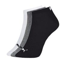 Kit Meia Puma Logo Sapatilha Esportiva 3 Pares 39/43