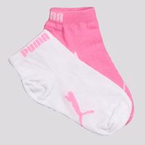 Kit Meia Puma Sapatilha 2 Pares Infantil Rosa Kit Meia Puma Sapatilha 2 Pares Infantil Rosa