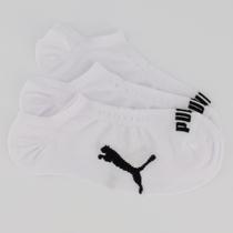 Kit Meia Puma Sapatilha 3 pares Branca