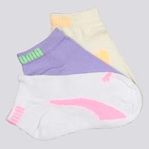 Kit Meia Puma Sapatilha 3 Pares Infantil Basic