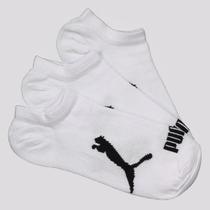 Kit Meia Puma Sapatilha 3 Pares Infantil Branca Kit Meia Puma Sapatilha 3 Pares Infantil Branca