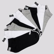 Kit Meia Puma Sapatilha 9 Pares Infantil Cinza Kit Meia Puma Sapatilha 9 Pares Infantil Cinza