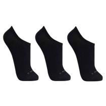 Kit Meia Sapatilha Básica Preta - 3 pares - Lupo Kit Meia Sapatilha Básica Preta - 3 pares - Lupo