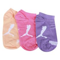 Kit Meia Sapatilha Infantil Puma C/ 3 Pares Menina Kit Meia Sapatilha Infantil Puma C/ 3 Pares Menina