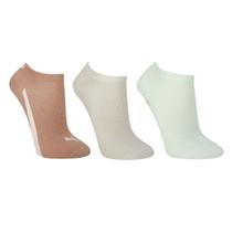 Kit Meia Sapatilha Puma Esportiva C/ 3 Pares Feminina
