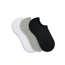 Kit Meia Sapatilha Selene Feminina Adulta Cz/Pt/Bc 34 à 39