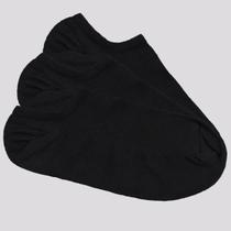Kit Meia Selene 3 Pares Sapatilha Invisível Feminino Preta