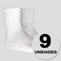Kit Meia Selene Aerobic Feminina 9 Pares Branca Kit Meia Selene Aerobic Feminina 9 Pares Branca