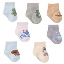 Kit Meia Semaninha RN 00-04 meses com 7 pares Pimpolho -
