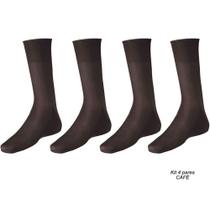 Kit Meia social masculina Meianyl Lupo 4 pares Kit Meia social masculina Meianyl Lupo 4 pares
