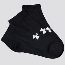 Kit Meia Under Armour Core Cotton Locut 3 Pares Preto
