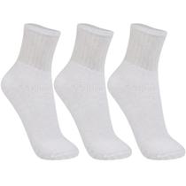 Kit Meias 3 Pares Trifil Esportiva Cano Medio Atoalhada Masculina