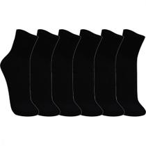 Kit Meias 6 Pares T08720 Cano Médio 39 ao 43 Preto Trifil