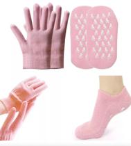 Kit Meias E Luvas Hidratação Esfoliante Silicone Spa Cuidado Kit Meias E Luvas Hidratação Esfoliante Silicone Spa Cuidado