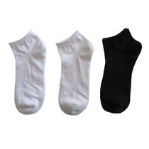 Kit Meias Jogg Preto e Branco Basic+ Confortáveis