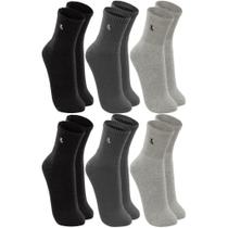 Kit Meias Masculina Meia Lupo Cano Médio 6x Pares -