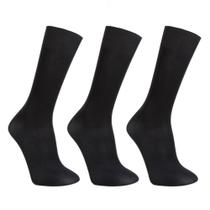 Kit Meias Selene Social Clássica Com 3 Pares Masculina