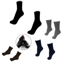 Kit meias social masculina 12 pares e 2 cinto social dupla face - CONDOR