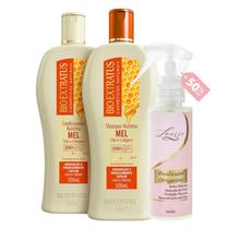 Kit Mel 1 Shampoo 1 Cond 500ml + Finalizador Obrigatório Lourre 120ml