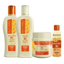 Kit Mel Bio Extratus Shampoo Cond Másc 250g +Umectante 55mL