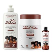 Kit Mel Cola 1k + Ativador Mel Natural 500ml + Óleo 60 ml