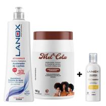 Kit Mel Cola 1kg + Ativador 500ml + Shampoo Cocomanga 120ml - Trihair