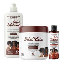 Kit Mel Cola 500g + Ativador Mel Natural 500ml + Óleo 60 ml