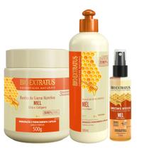 Kit Mel finalização capilar e controle de porosidade 1 Banho 500ml 1 Finalizador 500ml 1 Fix dose