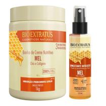 Kit Mel hidratação e controle de porosidade 1 Banho de creme 1kg 1 Fix dose
