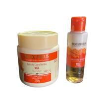 Kit Mel hidratação e controle de porosidade 1 Banho de creme 250ml 1 Fix dose