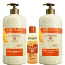 Kit Mel Nutritivo Bio Extratus Preenchimento Capilar 3 Itens