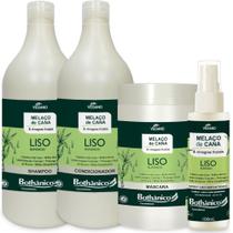 Kit Melaço De Cana Shampoo + Condicionador 1L + Spray 100ml + Máscara 1kg Bothanico