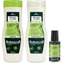 Kit Melaço De Cana Shampoo + Condicionador 250ml + Fluido 30ml Bothanico