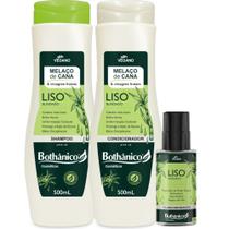 Kit Melaço De Cana Shampoo + Condicionador 500ml + Fluido 30ml Bothanico
