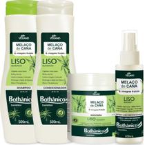 Kit Melaço De Cana Shampoo + Condicionador + Máscara 500ml + Spray 100ml Bothanico