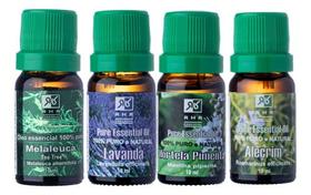 Kit Melaleuca + Lavanda + Hortelã Pimenta + Alecrim 10ml - RHR Cosméticos