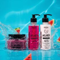 Kit Melancia Corpo e Rosto Sabonete Hidratante Esfoliante Rhenuks