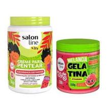 Kit Melancia Creme para Pentear 1kg e Gelatina 550g todecacho Kids