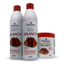 Kit Melancia Hidratante Capilar (Shampoo, Condicionador e Máscara) Maycrene