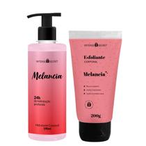 Kit Melancia: Hidratante Corporal + Esfoliante - Intense Secret