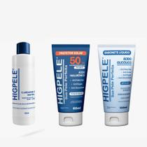 Kit Melasma Higpele + Protetor Solar FPS 50 + Sabonete Liquido Glico-Ativo
