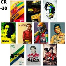 Kit Melhores Placas E Quadros Do Ayrton Senna F1 - Leão Placas Decorativas