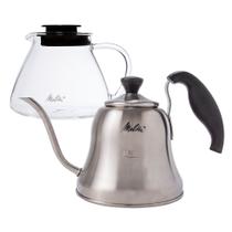 Kit Melitta Chaleira Barista Inox + Jarra Vidro - 700ml