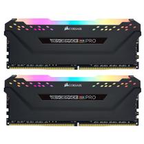 Kit memória 32gb ddr4 (2 x 16gb) 2666mhz corsair vengeance pro rgb, black - cmw32gx4m2a2666c16