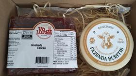 KIT Memoria Mineira Goiabada Cascão Vó Lurdes Com Queijo Meia Cura Fazenda Buritiz